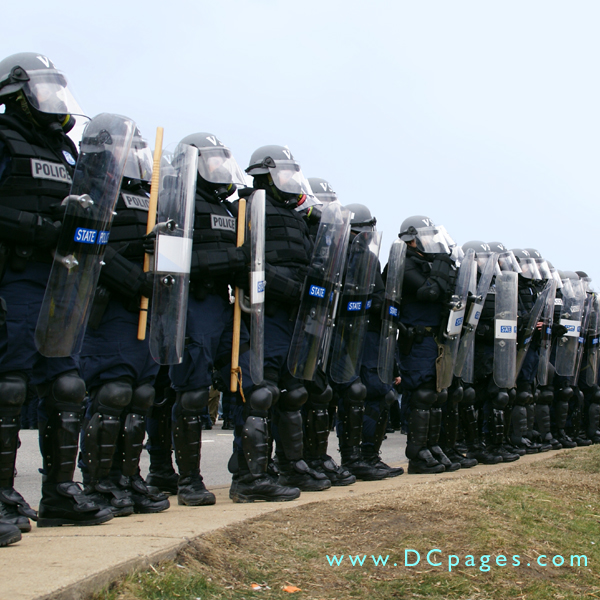 Riot Police Gear. Virginia State Police in riot