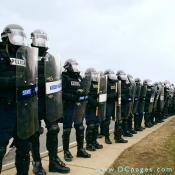 Virginia State Police provided a safe, tight perimeter for the rally.