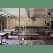 August 2, 2007 - Ninth Ward of New Orleans - 5300 Law Sreet, New Orleans, 70117, LA 504-942-3602 - Alfred Lawless High School - Biology lab tables