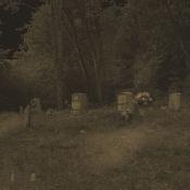 As I approached the grave site water vapor appeared around the tomb stones. This may have been caused by a temperature fluctuation.