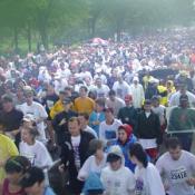 Not even the rain can slow down these supporters