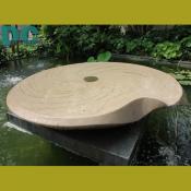 A modern water fountain.