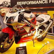 2004 RC51 V-twin masterpiece, autographed by Nicky Hayden. This is a  replica racer RC51 with all-new Team Honda decal kit to give it the championship look of the 2002 AMA title-winner.