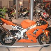 This is the 2004 NINJA® ZX-6R Kawasaki's middleweight contender for the 600cc sportbike class. The actual displacement: 636cc.