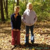 These two children were excited to visit the Market Fair.