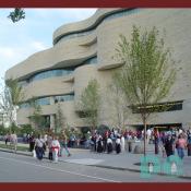 The National Museum of the American Indian is designed to blend into the National Mall's urban, yet park-like setting, while still retaining Native values. Douglas Cardinal, the Indian architect from Canada well respected for his signature "organic" works, is the creative intellect behind the building.