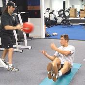 This exercise is a great workout for your abs.