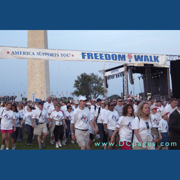 The walk was one of more than 120 being held across the country to commemorate the fifth anniversary of the Sept. 11, 2001, terrorist attacks and to honor veterans, past and present. 