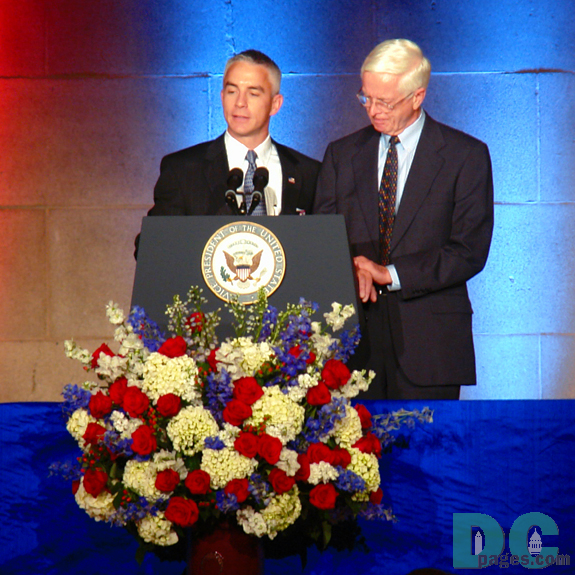 Mr. Merrill's son, Douglas Merrill and Washingtonian Editor John A. Limpert