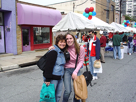 Judi Greenberg and daughter Rachel pose for a picture. 