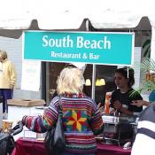South Beach was one of the many restaurants who gave people a sample of their diverse and delicious foods.