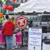 Children enjoyed the "Kids Corner", which included many activities for children and their parents.
