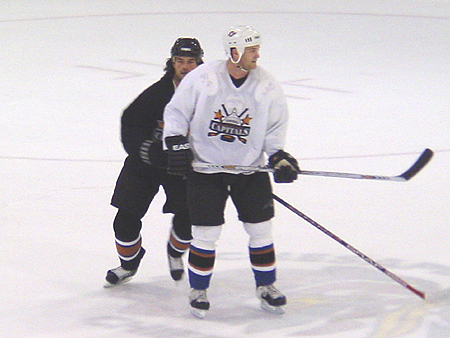 Robert Lang trying to sneak up on Halpern.