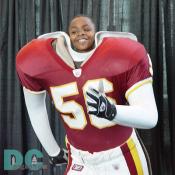 This fan dreams of sacking a Quarterback.