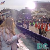 Watching parade