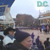Watching parade