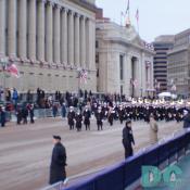 Marching performers