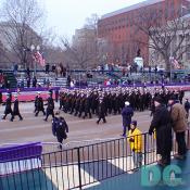 Marching performers