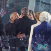President Bush is greeted by friends