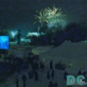 Fireworks over White House