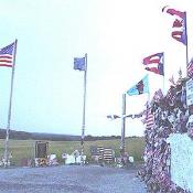 A southern view of the memorial.