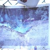 An image of the site taken almost immediately after the crash.