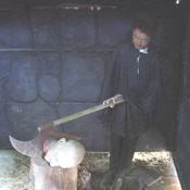 Here comes the axe man to chop off your head!