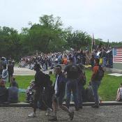 The main event took place on Sunday at the reflecting pool.