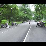 Here comes the lead biker of the group.