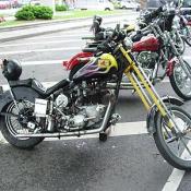 The Terrorist Hunter's bike, from a distance