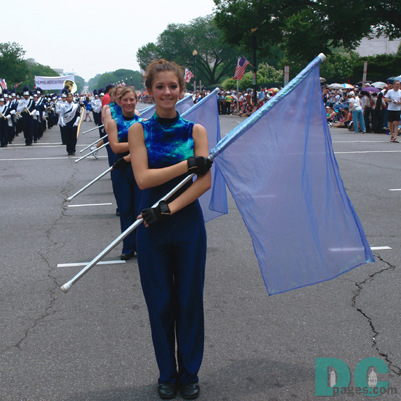 band flag girls