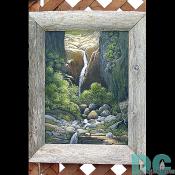 A painting of a nature scene by a Tribesmember.