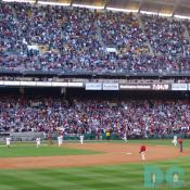 Baseball fans in the District have been waiting over 30 years for this day. The home team takes the field for the first time this season. The crowd went crazy as the stadium started to rock up and down.