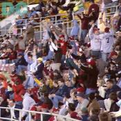 Here is comes again. A game just isn't the same unless the crowd gets into it and there is a strong wave.
