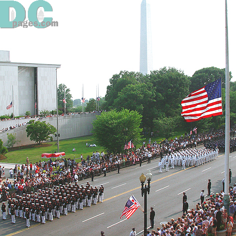 The event took place in downtown Washington right near the Washington Monument.