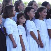 World Childrens Choir performs on the World Stage, September 11, 2003