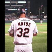 Luis Matos was ranked second among Major League rookies in the beginning of his career.