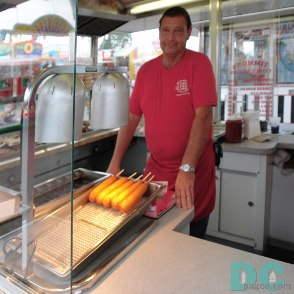 These corn dogs are alway a fair food favorite. A corn dog is a hot dog coated in cornbread batter and deep fried in hot oil.