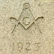 Cornerstone of the George Washington National Masonic Memorial