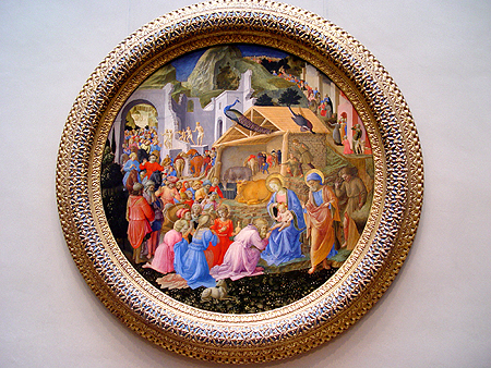 The Adoration of the Maji by Fra Angelico and Fra Fillippo Lippo (Gothic Italian Era)