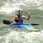 "SWEET WAVE - GET IN AND SURF IT" Nick encourages the next boater to give it a try. 