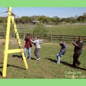The "A Frame" needs to move buckets from point to point, and everyone must work as one!