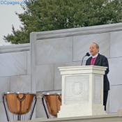 Episcopal Reverend V. Gene Robinson gives ceremony invocation