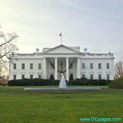 View of White House North Portico.