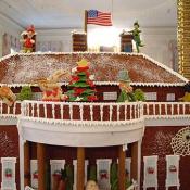 The gingerbread White House looks delicious. 