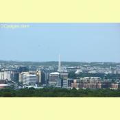 Observation Deck View of the Washington Monument and Jefferson Memorial