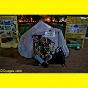 Peace Park vigil in Lafayette Park