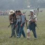 The First Battle of Bull Run: Wounded.  Over 4700 dead or dying litter the field of battle.  