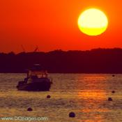 Ocean City - Sunset, also called sundown, is the time at which the Sun disappears below the horizon in the west. 