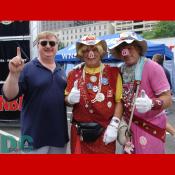 Washington Redskin Hogettes attend the National Barbeque Battle
